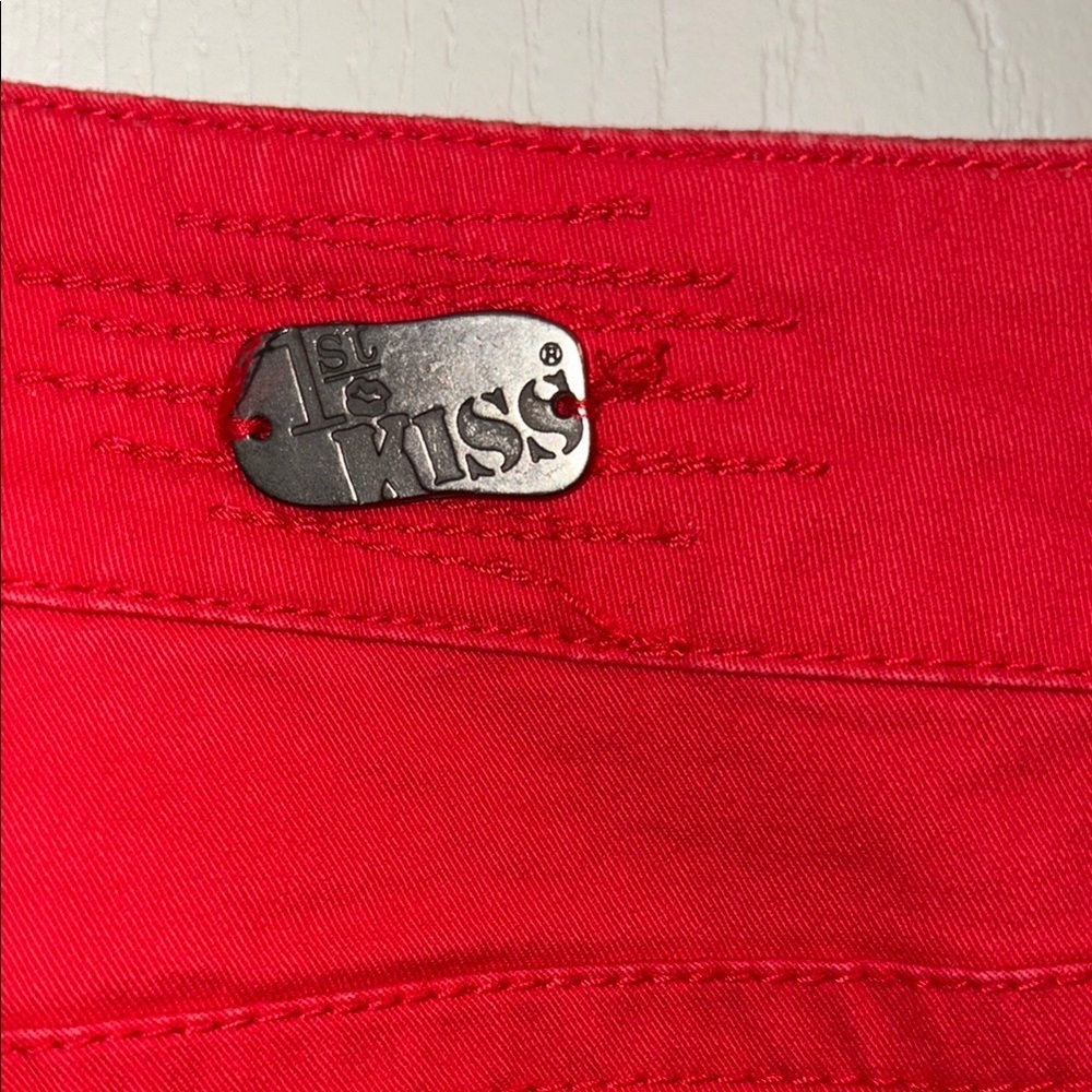 1st Kiss Red Skinny Pants - Picture 7 of 7